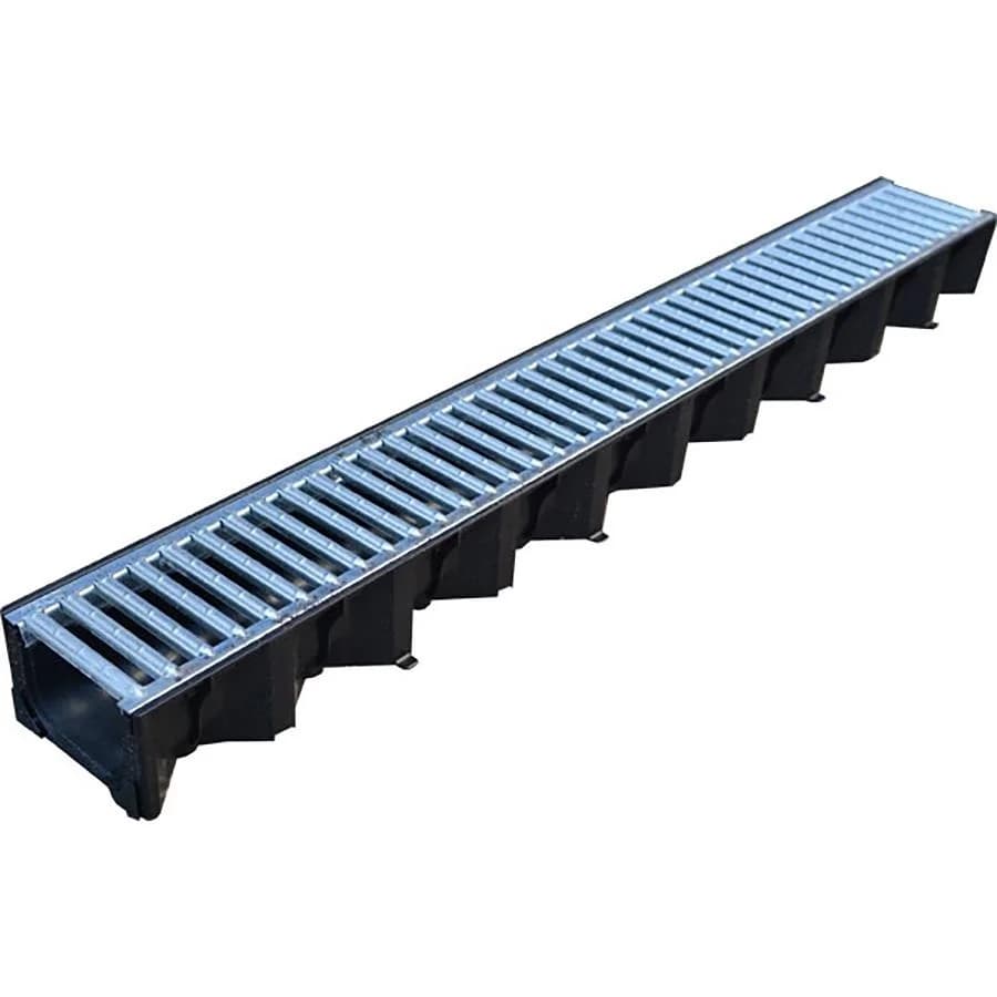 Aco Hexdrain Drainage Channel with galvanized grating 1 Metre