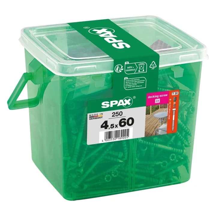 Spax Decking Screws 4.5 x 60mm - Pack of 250