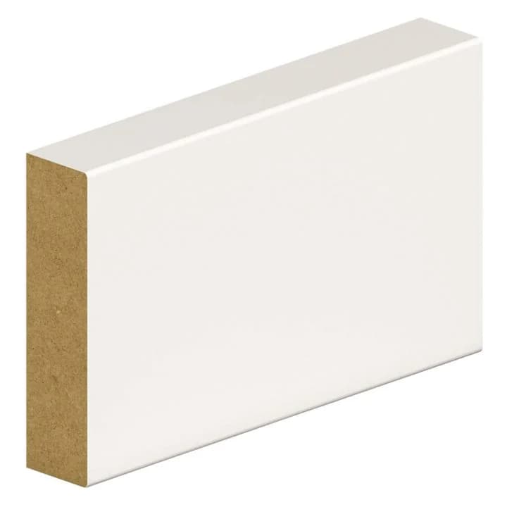 Square Edge Primed MDF Skirting Board 119 x 18 x 4200mm